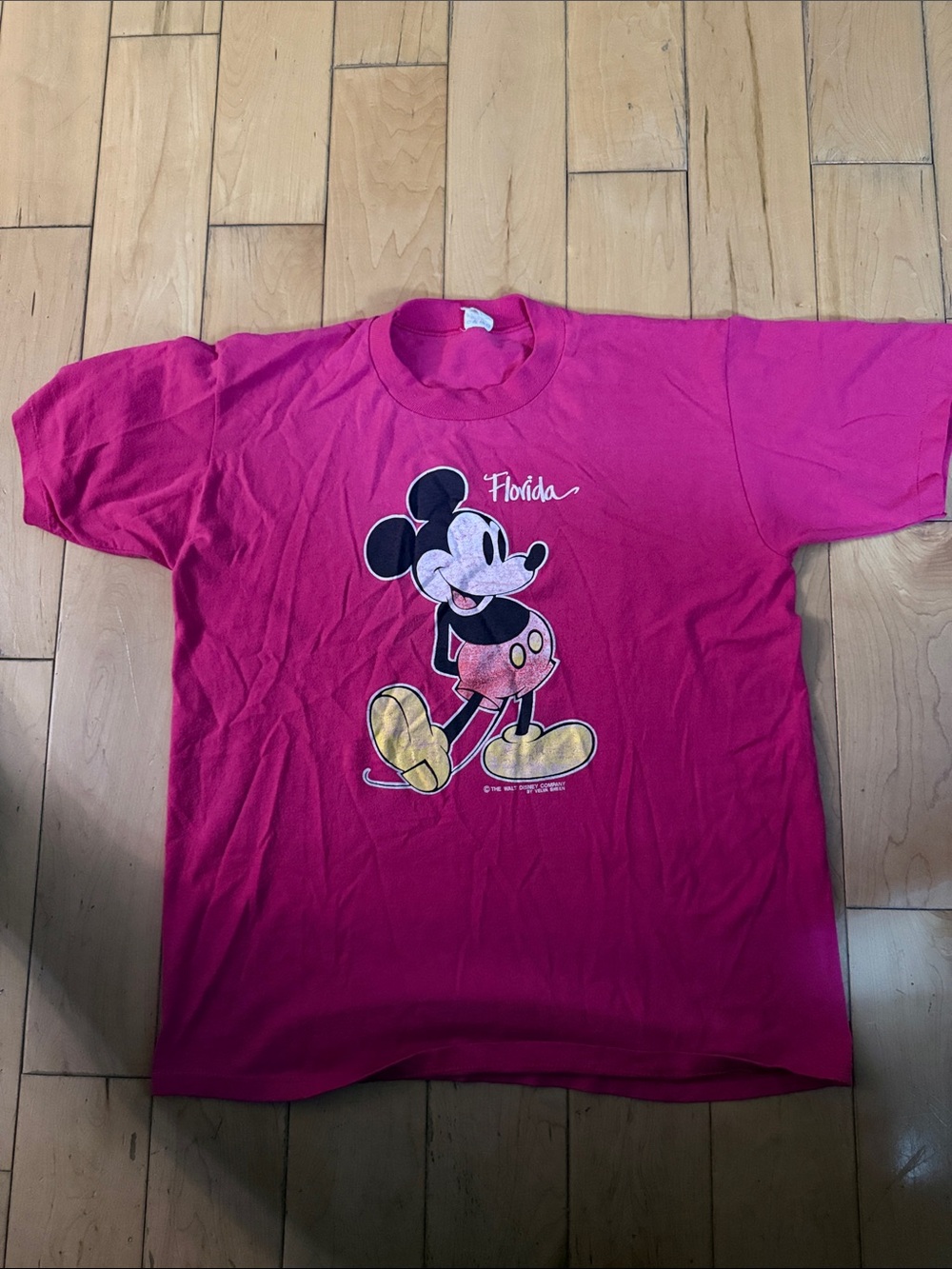 Disney Mickey Mouse Florida Pink Short Sleeve Tee